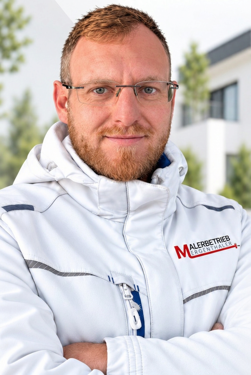 Timo Mergenthaler, Inhaber des Malerbetriebs Mergenthaler