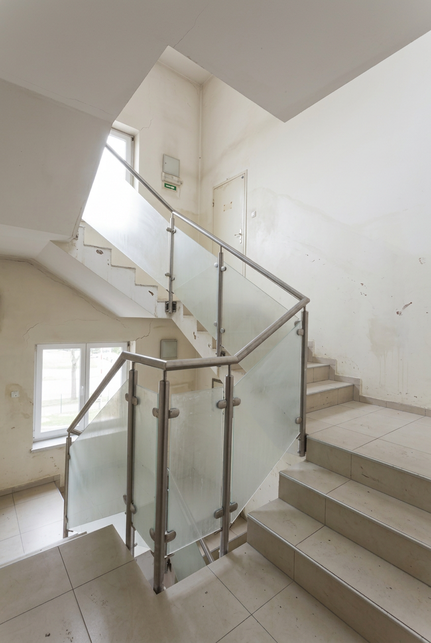Treppenhaus in Saarbrücken – vor der Renovierung (Beispielansicht)